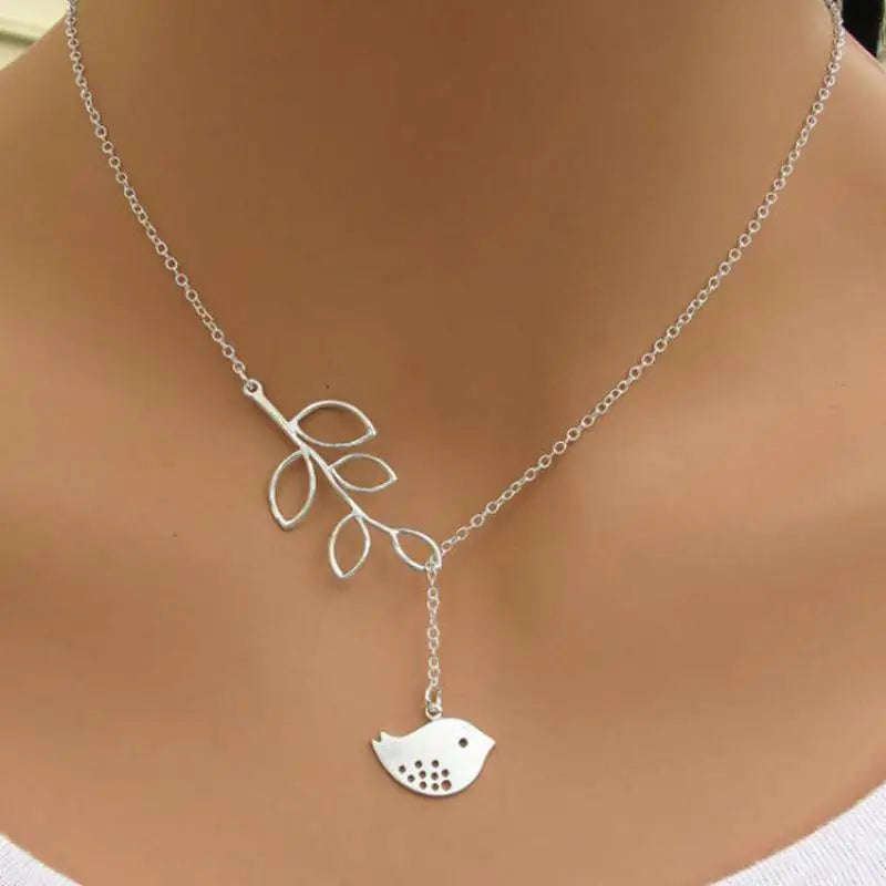 Fashion Cross & Bird Pendant Maxi Necklace
