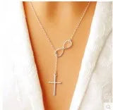 Fashion Cross & Bird Pendant Maxi Necklace