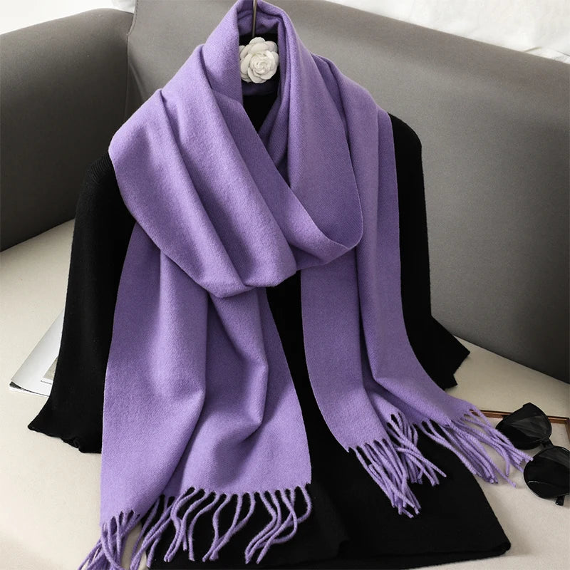Women’s Cashmere-Feel Winter Scarf – Long & Warm