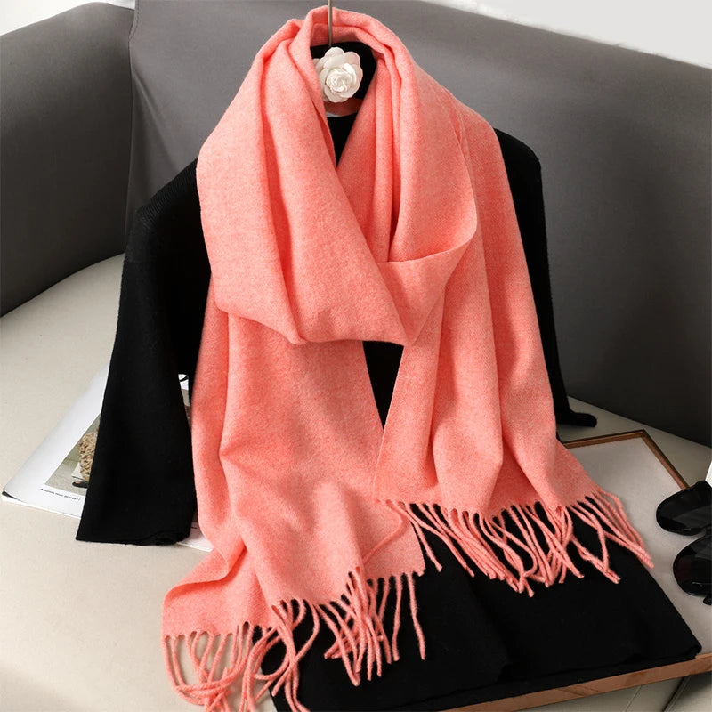 Women’s Cashmere-Feel Winter Scarf – Long & Warm