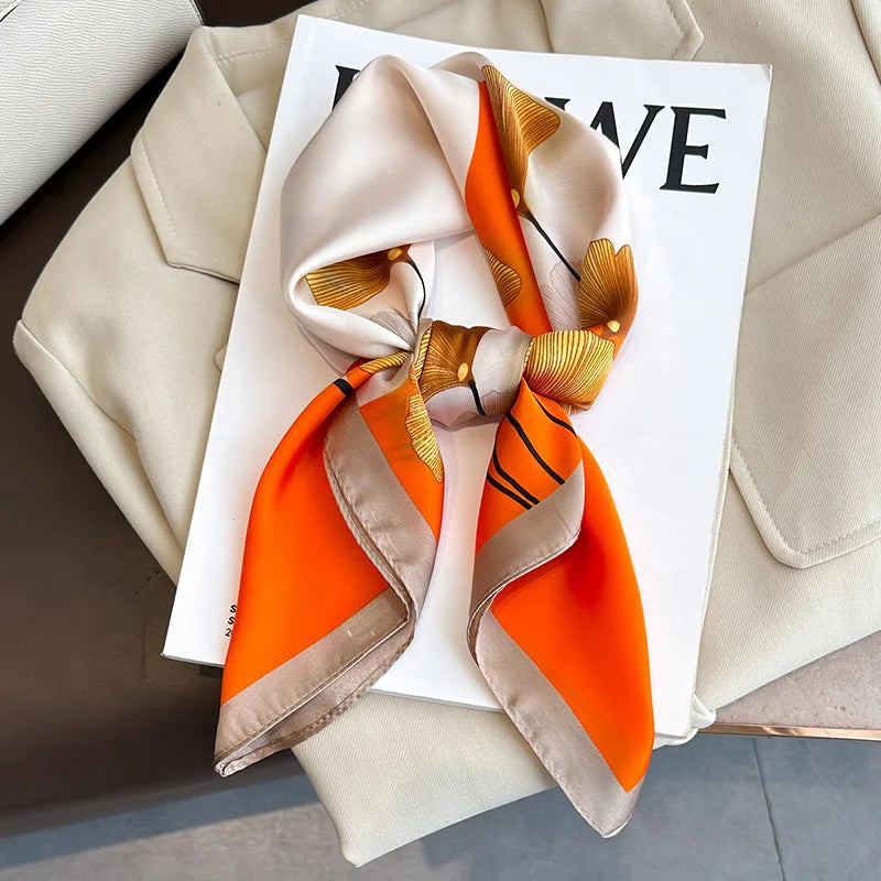 Women’s Printed Silk Square Scarf