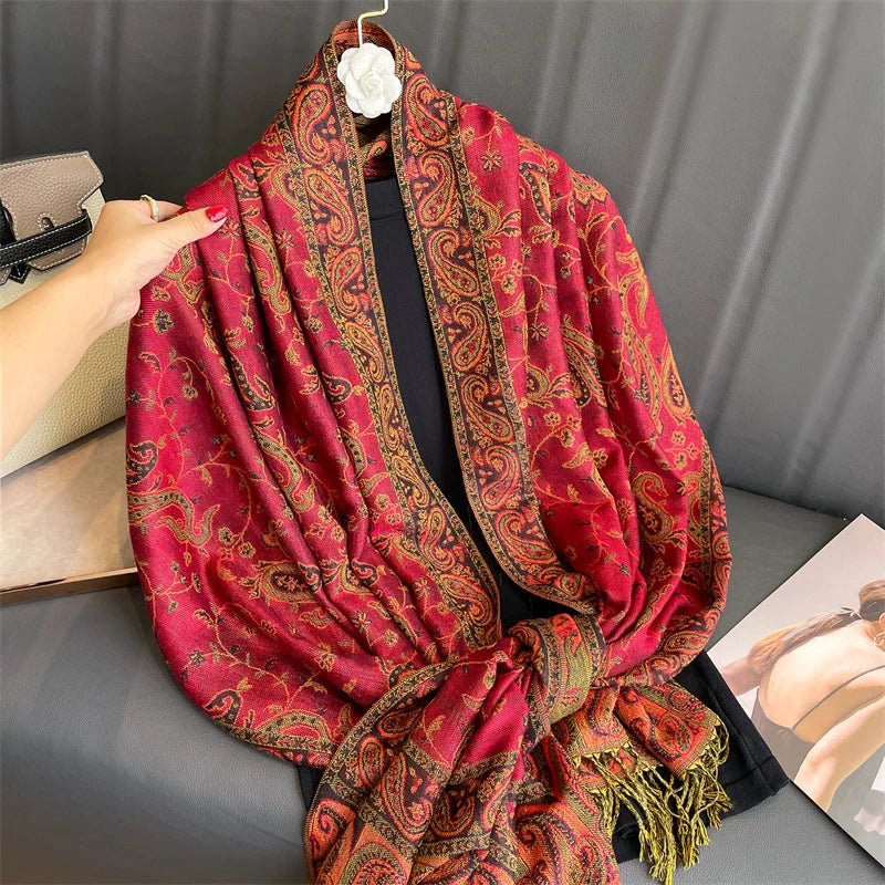 Women’s Luxury Printed Pashmina Shawl