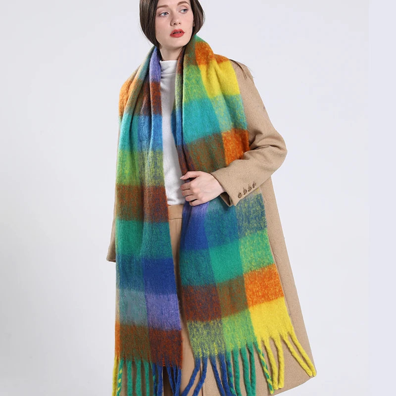 Thick Warm Winter Pashmina Scarf for Women