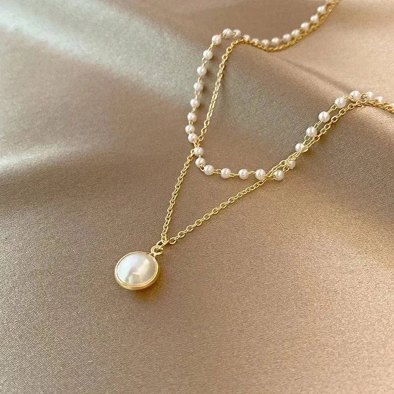 Fashion Pearl Beads Pendant Necklace for Women 2026
