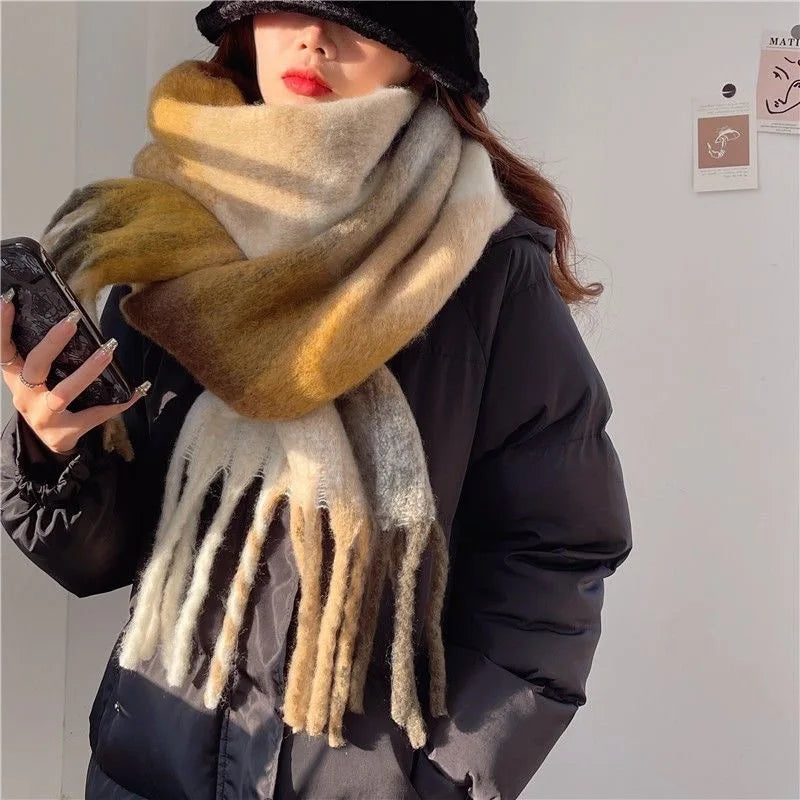 Thick Warm Winter Pashmina Scarf for Women