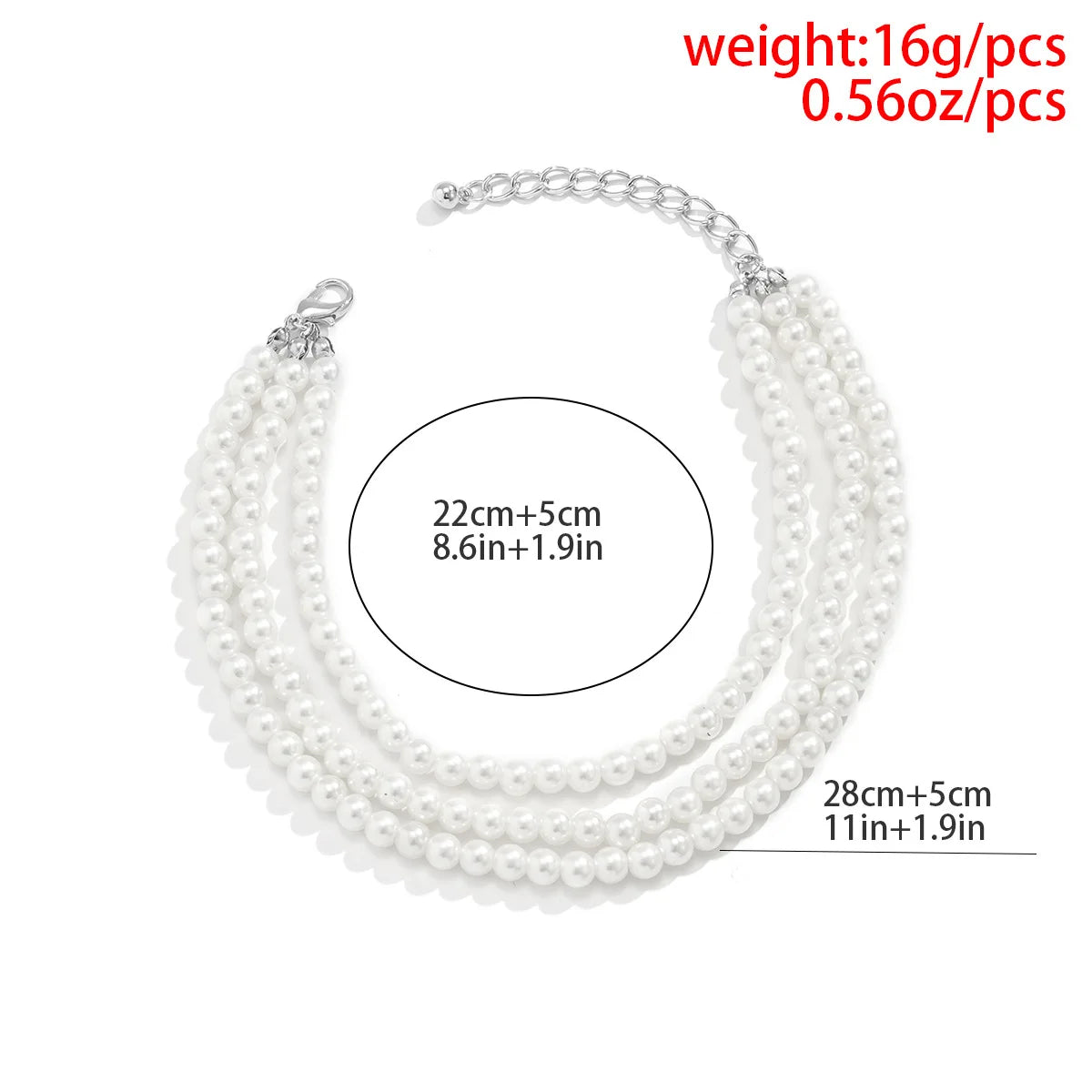 Vintage Round Brand LOVE Engraved Pendant Anklet Women's 2022 Multilayer Imitation Pearl Beaded Anklets Girls Fashion Jewelry
