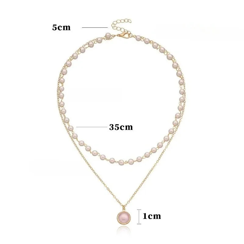 Fashion Pearl Beads Pendant Necklace for Women 2026