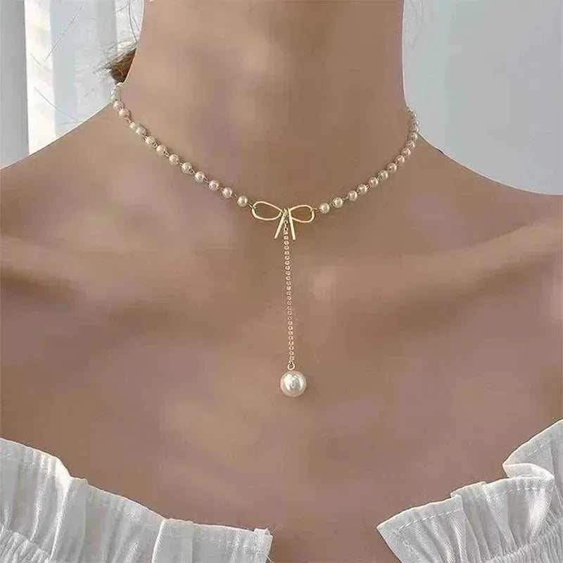 Fashion Pearl Beads Pendant Necklace for Women 2026
