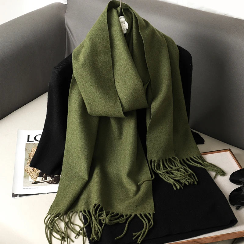 Women’s Cashmere-Feel Winter Scarf – Long & Warm