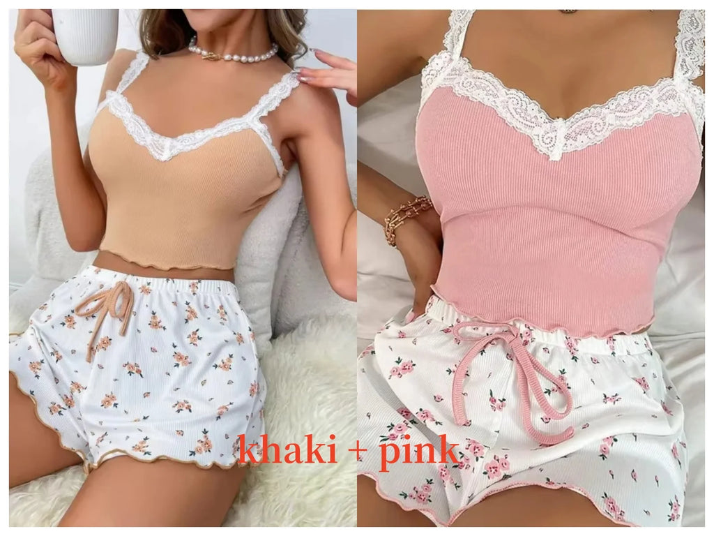 Women’s Sexy Lace Sleepwear Set