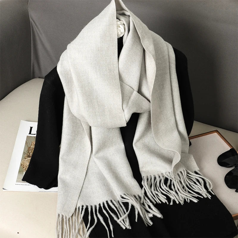 Women’s Cashmere-Feel Winter Scarf – Long & Warm
