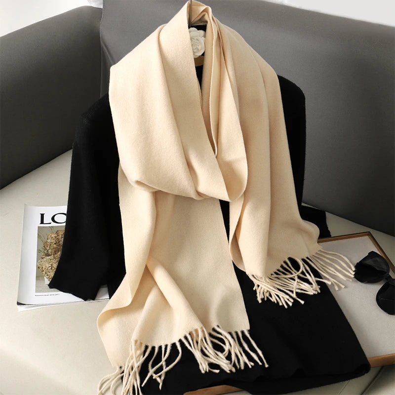 Women’s Cashmere-Feel Winter Scarf – Long & Warm