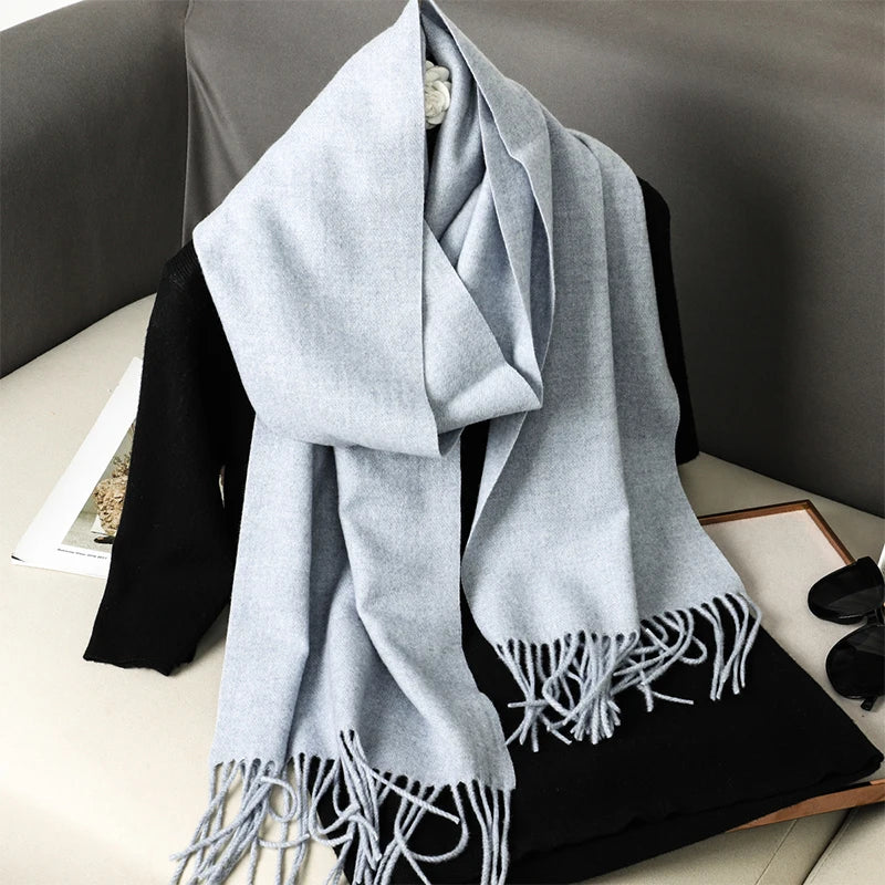 Women’s Cashmere-Feel Winter Scarf – Long & Warm