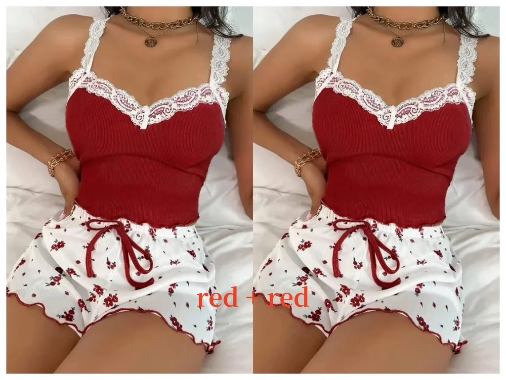 Women’s Sexy Lace Sleepwear Set