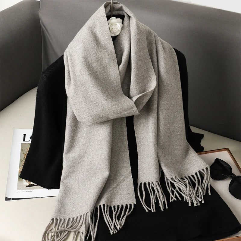 Women’s Cashmere-Feel Winter Scarf – Long & Warm