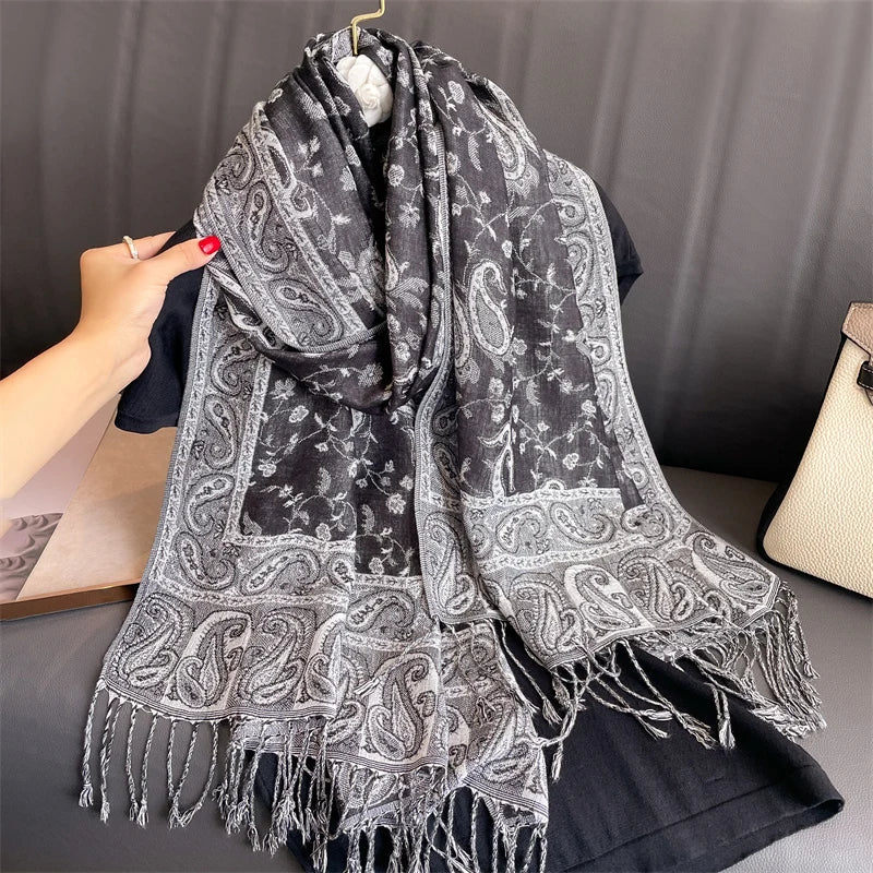 Women’s Luxury Printed Pashmina Shawl