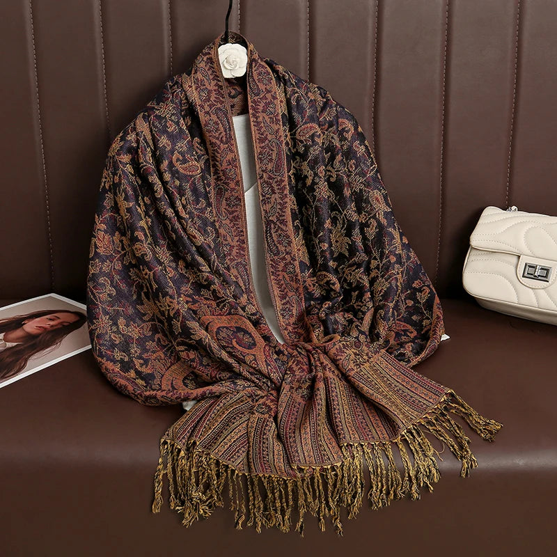 Women’s Luxury Printed Pashmina Shawl