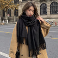Women’s Cashmere-Feel Checkered Scarf