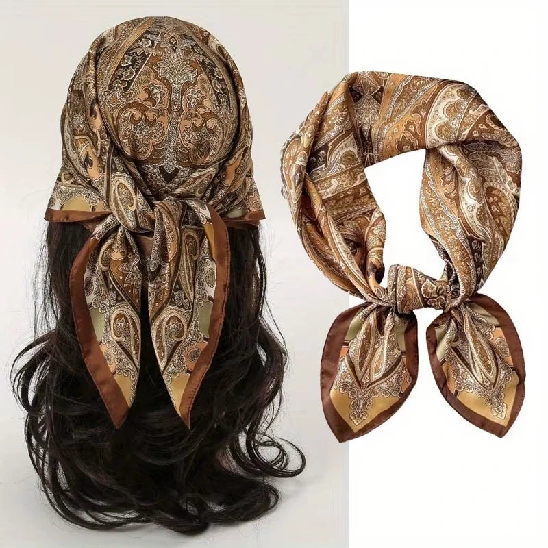 Women’s Printed Silk Square Scarf