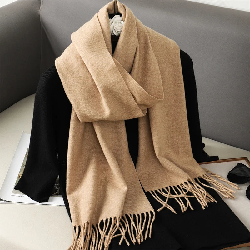 Women’s Cashmere-Feel Winter Scarf – Long & Warm