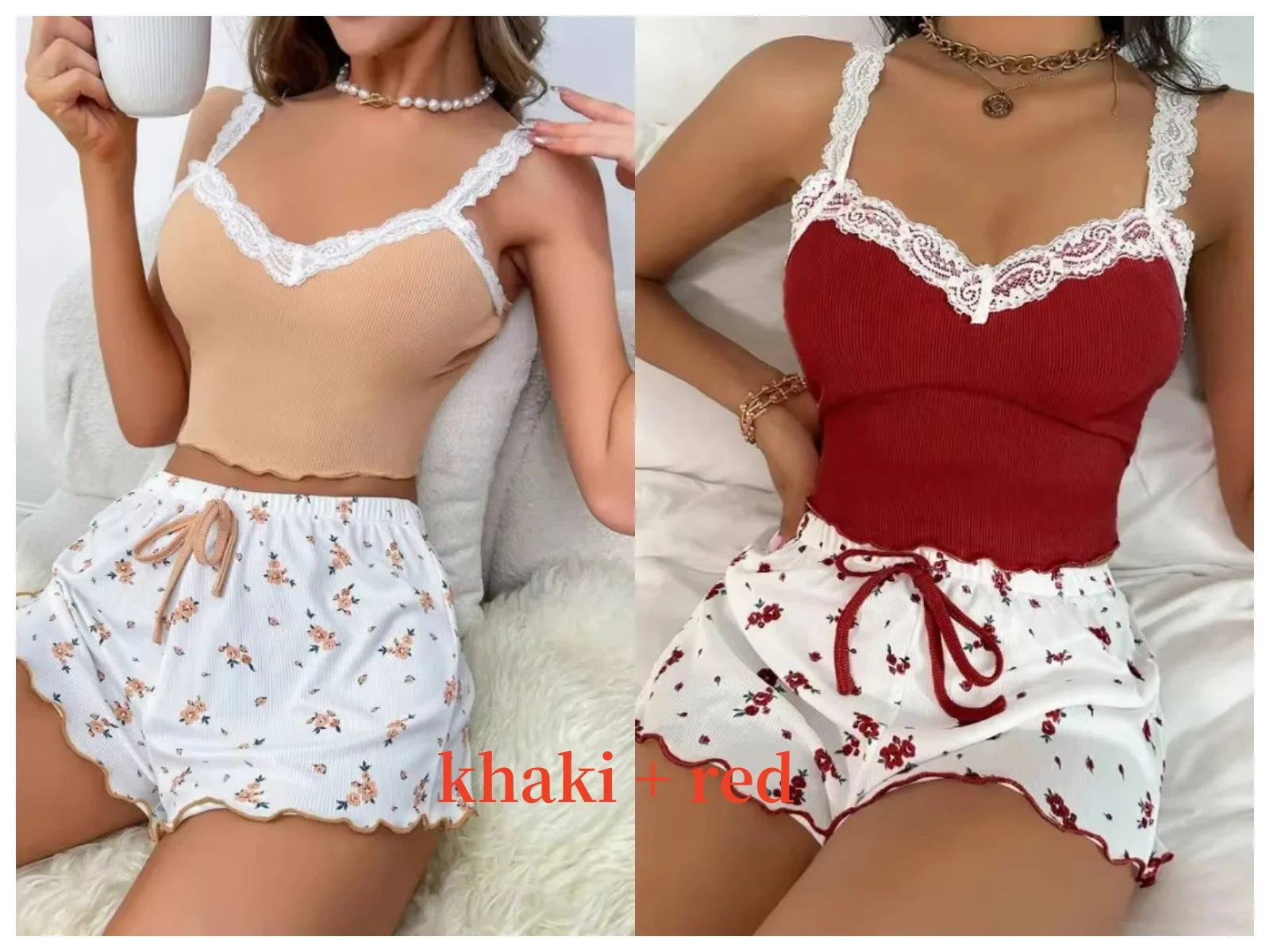 Women’s Sexy Lace Sleepwear Set