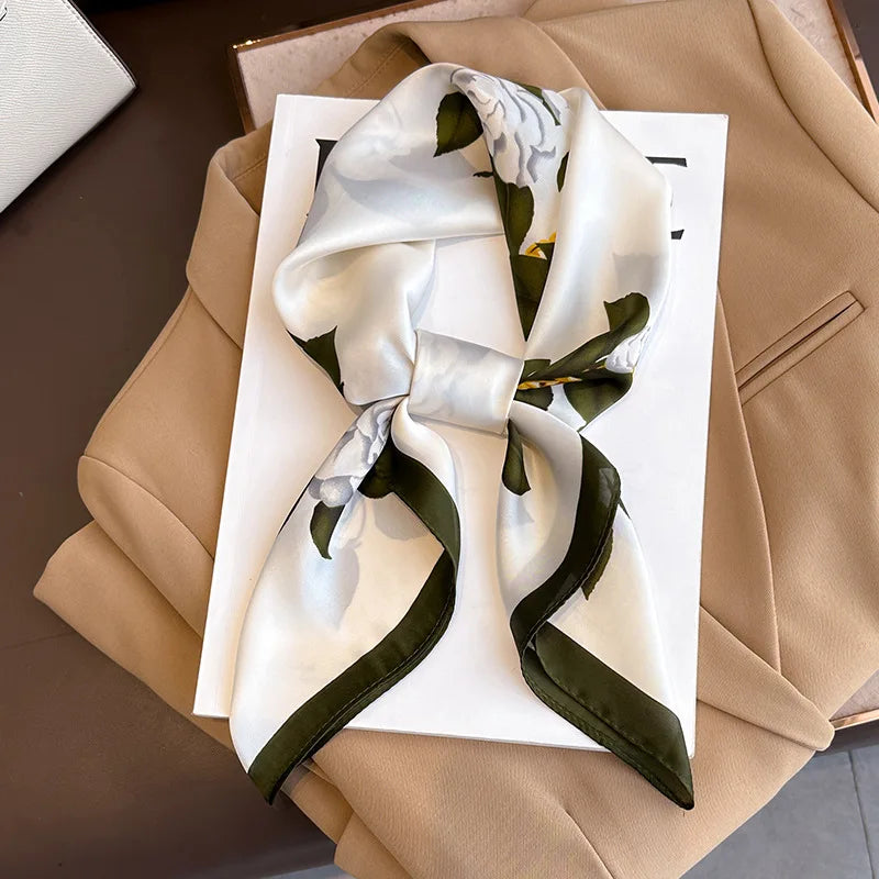 Women’s Printed Silk Square Scarf