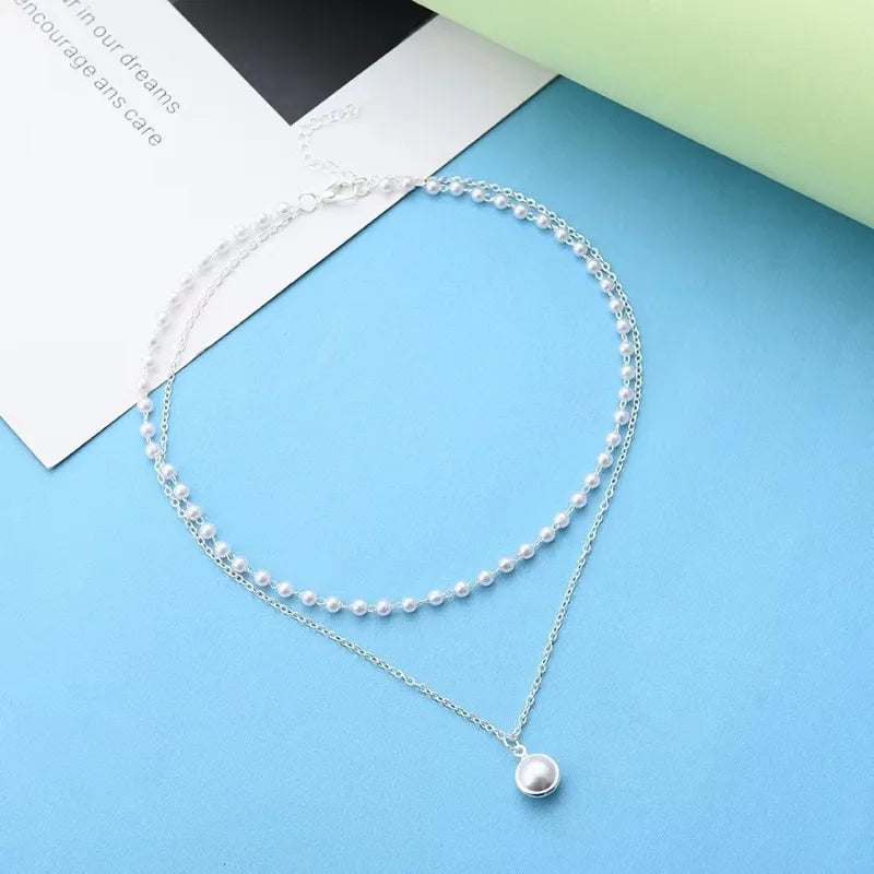 Fashion Pearl Beads Pendant Necklace for Women 2026