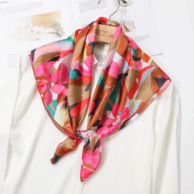 Women’s Printed Silk Square Scarf