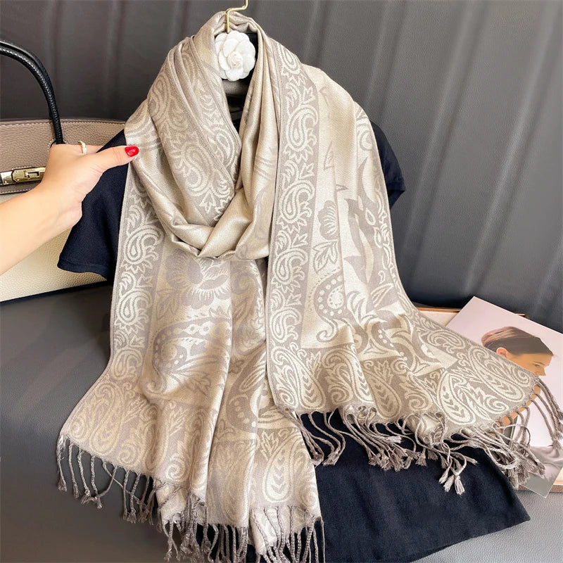 Women’s Luxury Printed Pashmina Shawl