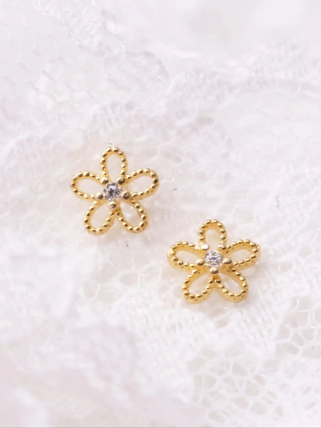 Women’s Gold Multi-Shape Stud Earrings (2PCS)