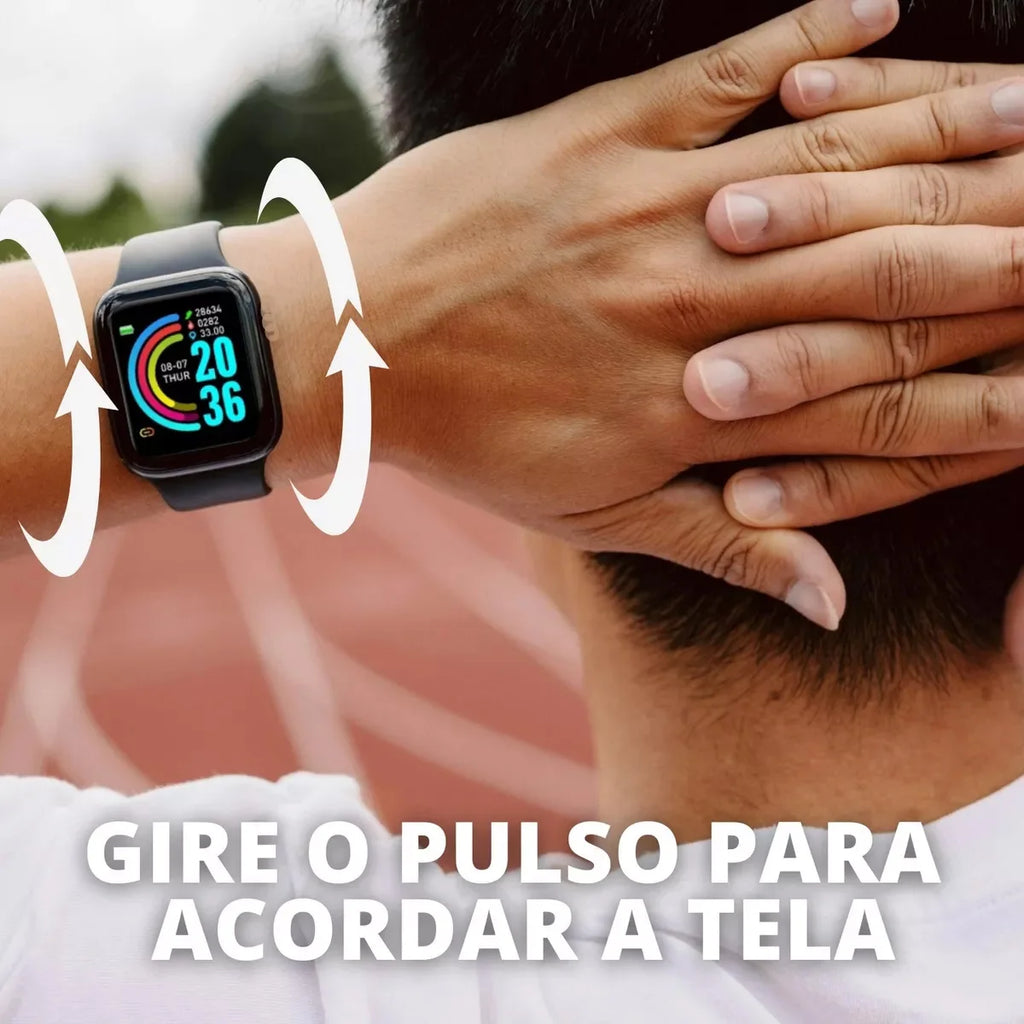 D20 Smartwatch Fitness Tracker for Men and Women