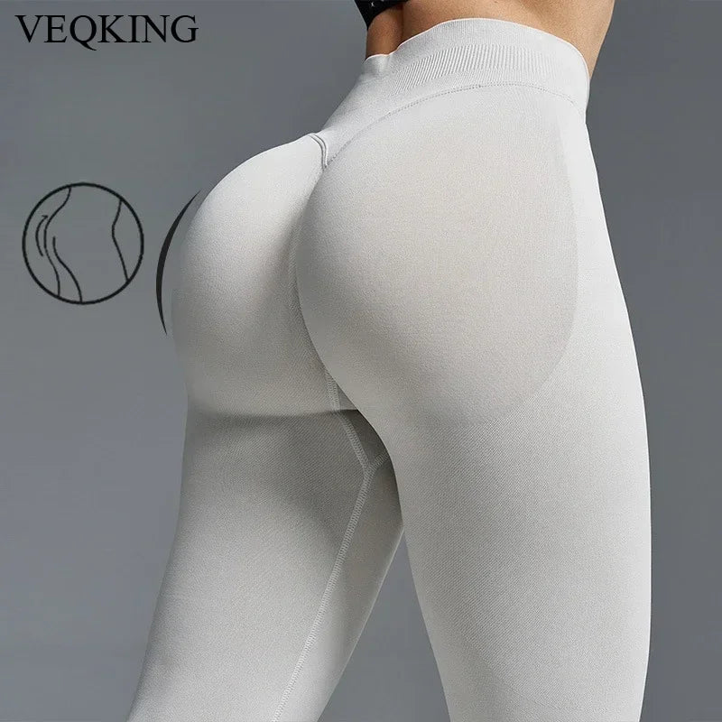 VEQKING Seamless Scrunch Butt Yoga Leggings