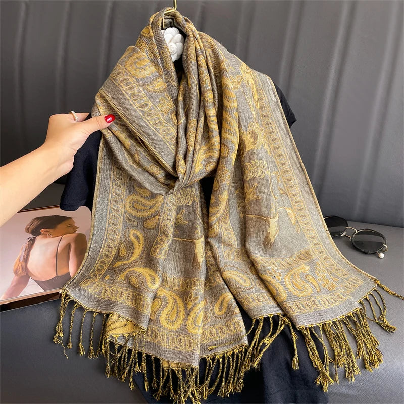 Women’s Luxury Printed Pashmina Shawl