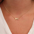 SUMENG Tiny Heart Initial Necklace for Women