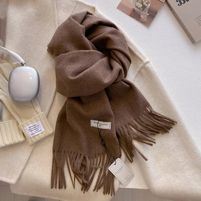 Women’s Luxury Wool Pashmina Winter Scarf