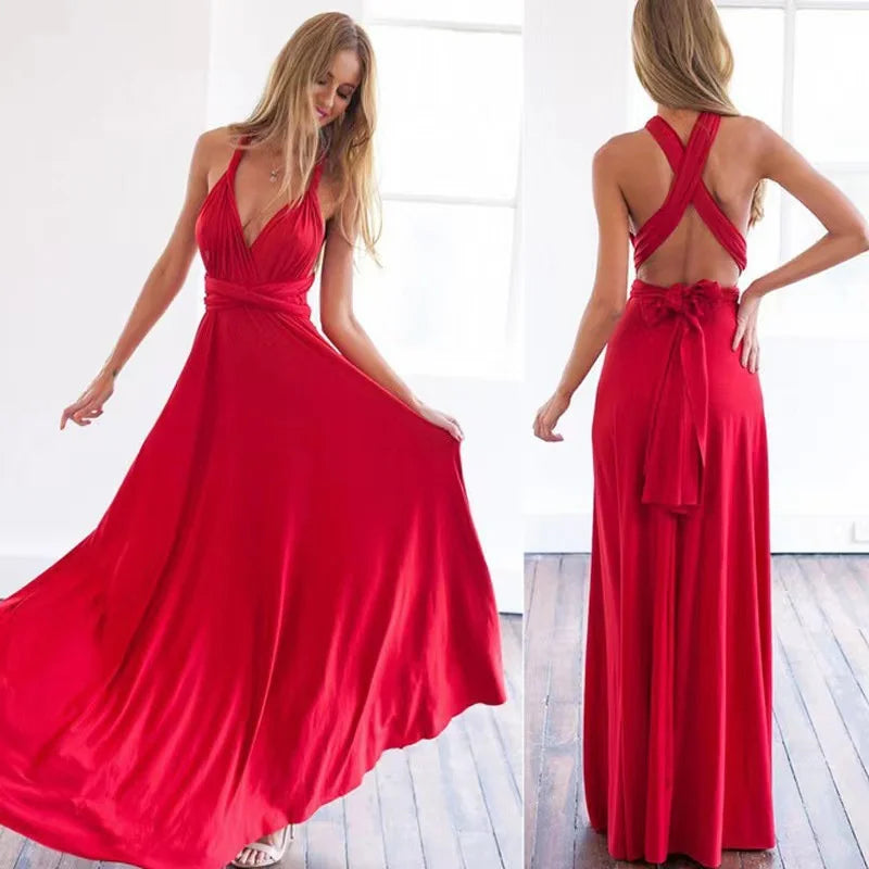 Multiway Wrap Infinity Maxi Dress