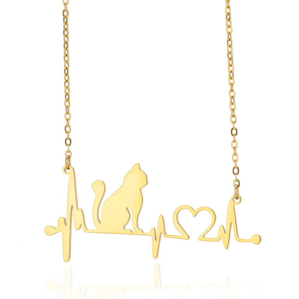 Gold Heart Pendant Necklace for Women