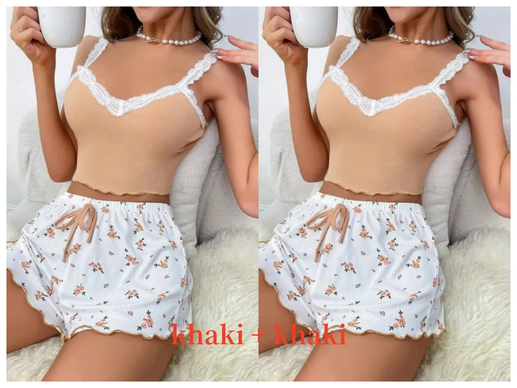 Women’s Sexy Lace Sleepwear Set