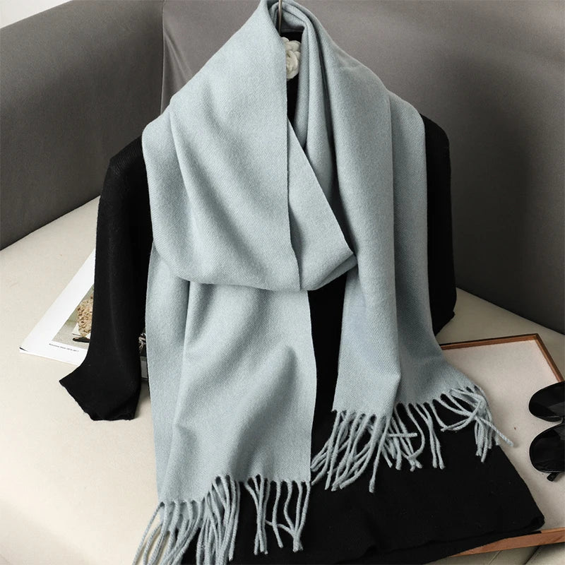 Women’s Cashmere-Feel Winter Scarf – Long & Warm