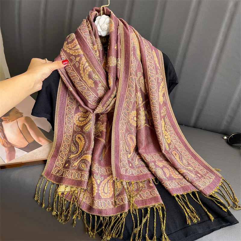 Women’s Luxury Printed Pashmina Shawl