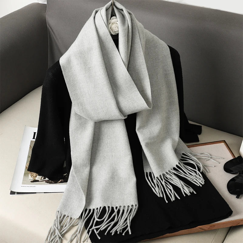 Women’s Cashmere-Feel Winter Scarf – Long & Warm