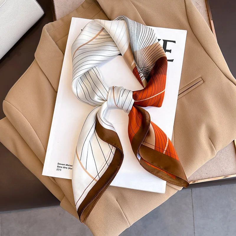 Women’s Printed Silk Square Scarf