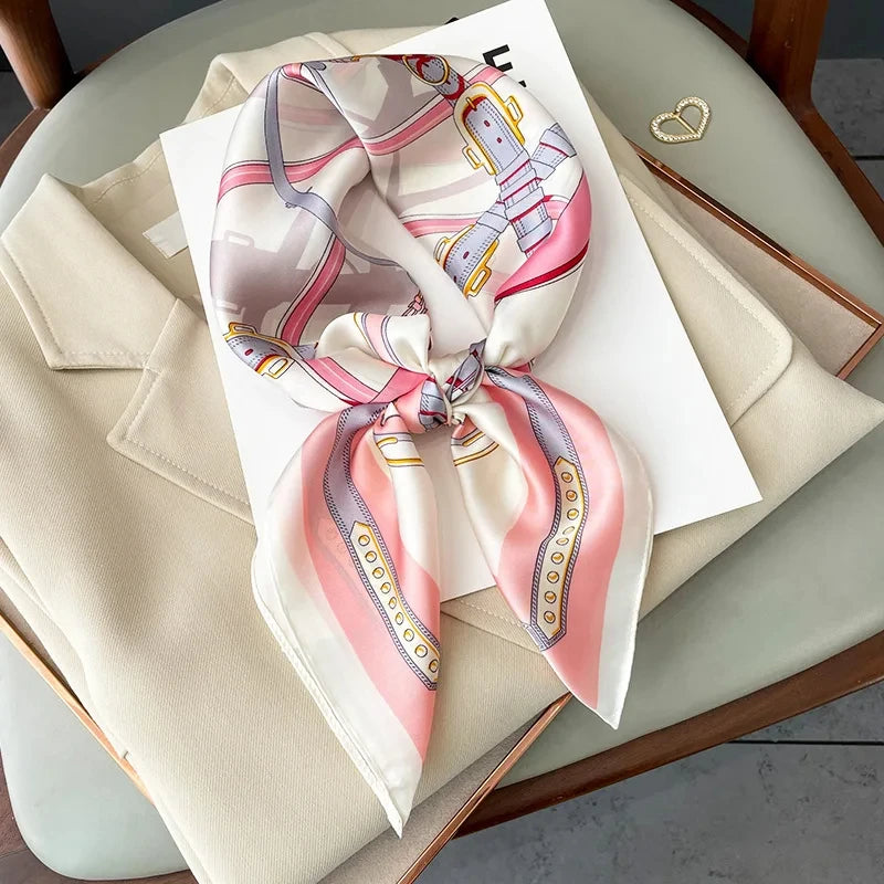 Women’s Printed Silk Square Scarf