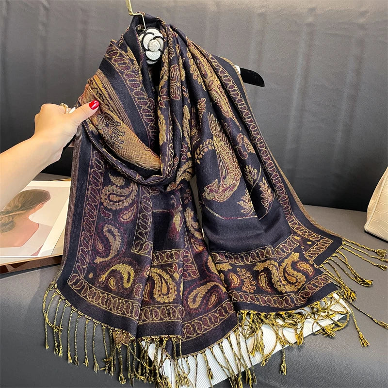 Women’s Luxury Printed Pashmina Shawl