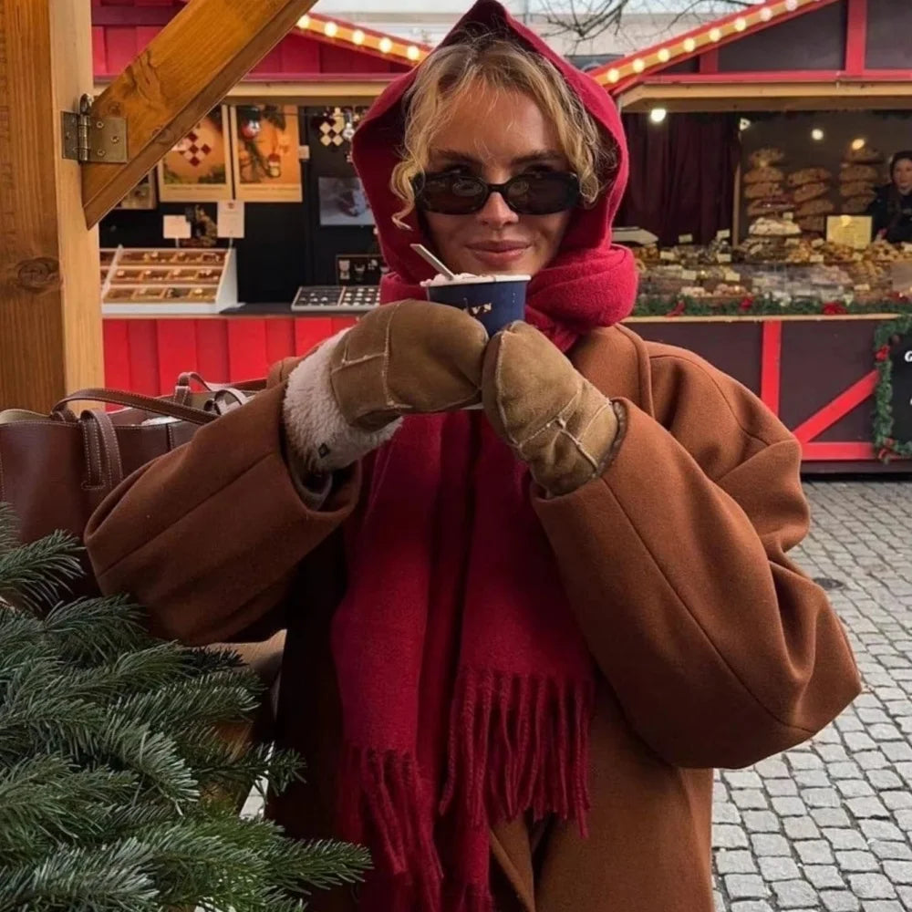 Women’s Cashmere-Feel Winter Scarf – Long & Warm