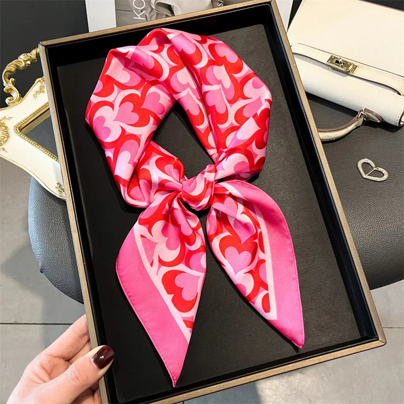 Women’s Printed Silk Square Scarf