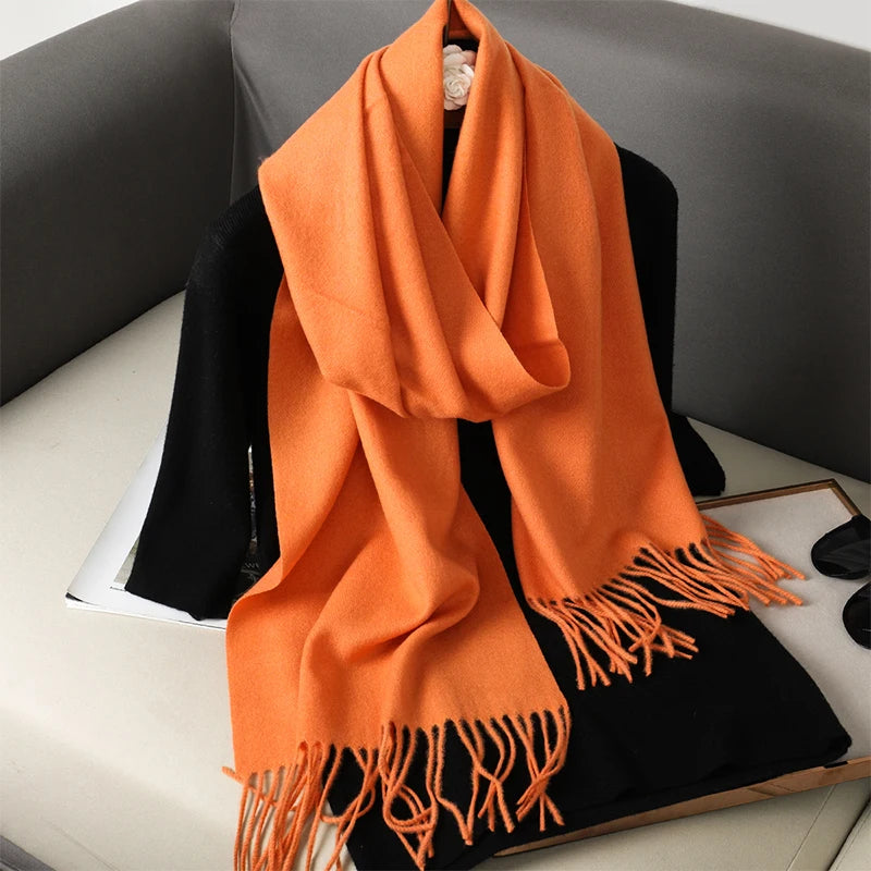 Women’s Cashmere-Feel Winter Scarf – Long & Warm
