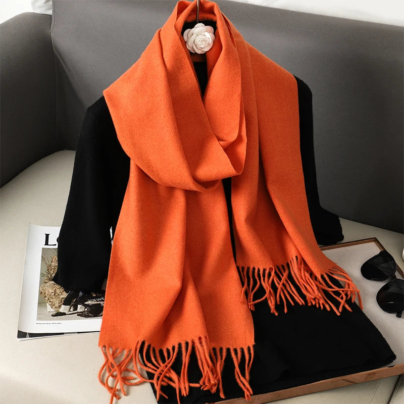 Women’s Cashmere-Feel Winter Scarf – Long & Warm