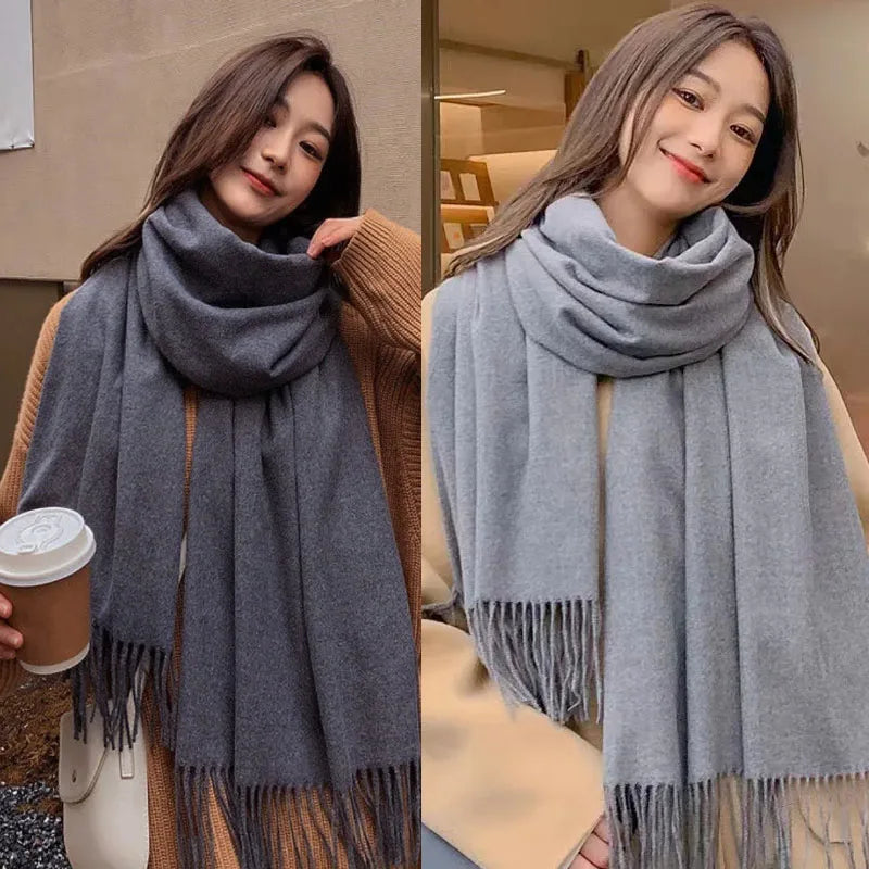 Women’s Cashmere-Feel Checkered Scarf