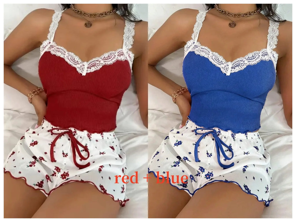 Women’s Sexy Lace Sleepwear Set